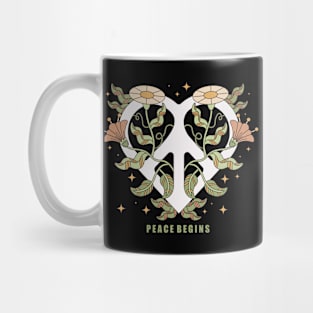 peace begins Mug